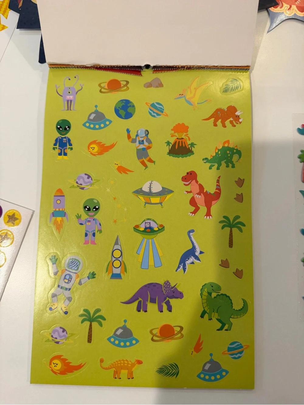 Large Bundle Dinosaur, summer fun, & Star stickers
